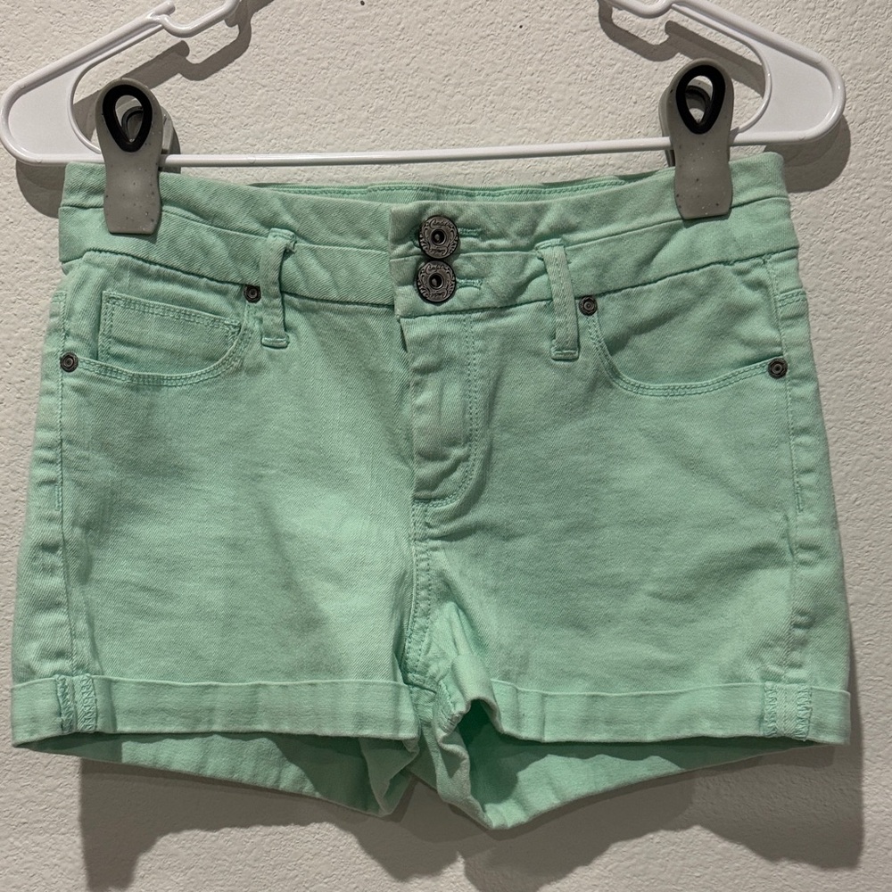 Candie's Mint Green Jean Shorts